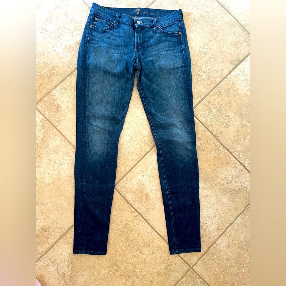 7 for all mankind The Skinny dark wash Jean  29